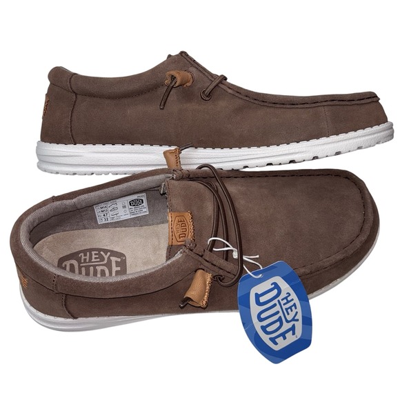 Hey Dude Wally‎ Craft Suede Tan Men's Size 14 New With Tags - Picture 1 of 5